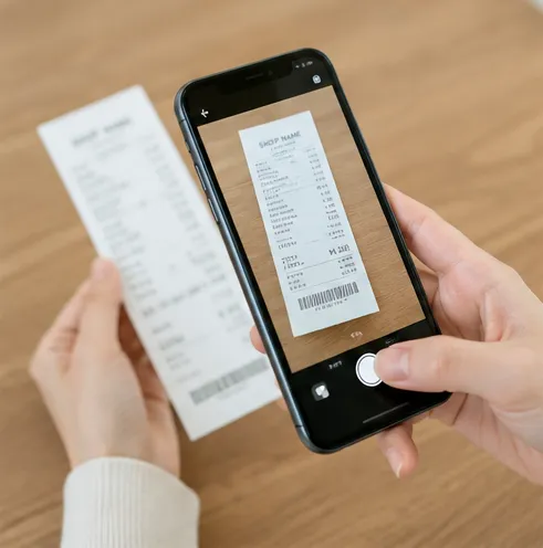 レシートをスマホで読み取る
